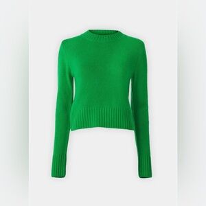 Day Birger et Mikkelsen wool bright green cropped screw neck sweater